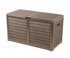 Eda Plastiques 10290 BR.T PX13 Baya Malle de Jardin Polypropylène Taupe 117,3 x 54,8 x 65,3 cm