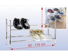 Wenko 7050100 Etagère à Chaussures Télescopique Empilable