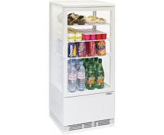 Casselin - cvr78lb - Mini vitrine réfrigérée à poser 78l blanc