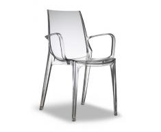 Scab - chaise transparente design avec accoudoirs - VANITY transparente - deco