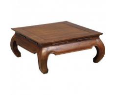 AUBRY GASPARD Table Basse Exotique en Teck Massif Opium Taille 2