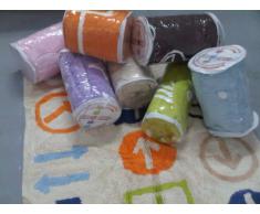 Aratextil. Tapis en 100% coton lavable en machine. Collection Paris rosa