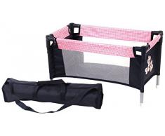 Bayer Chic 2000 652 46 Lit de Voyage pour poupées. Design Marine et Rose avec Motif Vichy