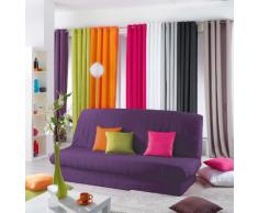 douceur dintérieur housse de clic clac matelasse 120 à 140cm-185 à 200cm essentiel noir