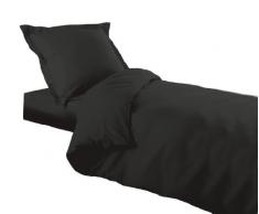 Douceur d'Intérieur 1640735 Housse de Couette Uni Coton 57 Fils Charbon 140 x 200 cm