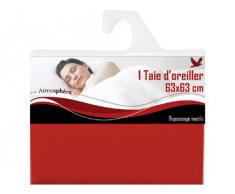 Atmosphere - Taie d'oreiller 63X63cm - UNI - rouge