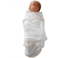 RED CASTLE Couverture dEmmaillotage Bébé Miracle, Uni Blanc