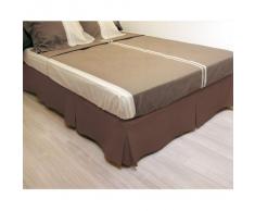 Soleil d'ocre - 985060 - Cache-Sommier - 90 x 190 cm - Chocolat