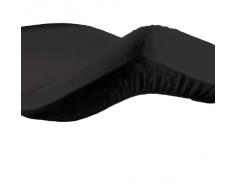 douceur dintÃ©rieur drap housse 2 personnes 140x190 cm lina charbon