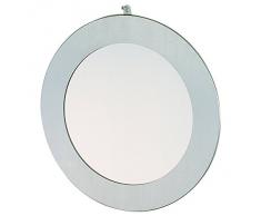 MSV 140659 Miroir Mural INOX diam. 36cm, Acier, Métal