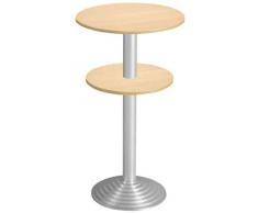 SODEMATUB Guéridon 60001HA, 600 / 500 mm, hêtre/alu
