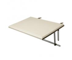 Dario Tools CMB405530 Table de balcon basculante 60 x 40 cm Blanc