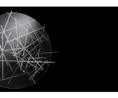 A di Alessi Blow Up Petite table avec base en acier chromé et plan en verre