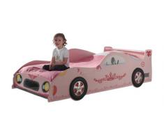 Vipack LIZSC90 Lizzy Lit Voiture MDF Rose Laqué 207 x 95 x 60 cm