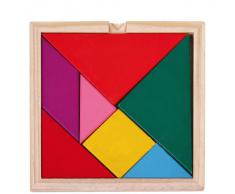 niceeshop(TM) Jouets éducatifs en Bois Colorés Puzzle Géométrique Manuel de Formation Puzzle Cerveau