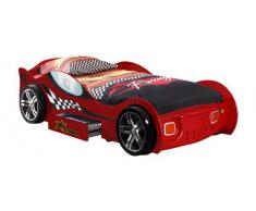 Vipack SCTR200R Turbo Racing Lit Voiture MDF Rouge 225 x 111 x 63 cm