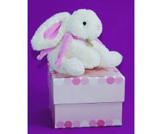 Doudou et Compagnie Lapin Bonbon - Range-Pyjama + Coffre - Rose