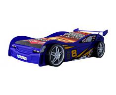 Vipack SCNR200B Night Racer Lit Voiture pour Enfant MDF Bleu 217 x 111 x 64 cm