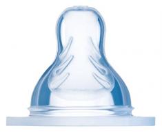 MAM Lot de 2 Tétines Anatomiques en Silicone Débit 2 Moyen, tétine plate et ultra-douce pour bébé