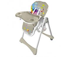 Chaise haute pliante évolutive Baby Fox Beige