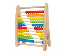 Hape Preschool - 3602485 - Jeu Educatif et Scientifique - Apprendre à Compter - Boulier avec 10 Rangées de 10 Perles en Bois - 29,5 x 27 x 33,5 cm