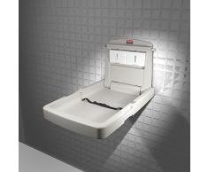 Rubbermaid Commercial Table à langer verticale pour bébés Gris clair