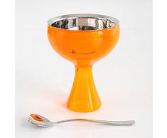 A di Alessi Big Love Coupe à glace en acier inoxydable 18/10 et résine thermoplastique - Orange