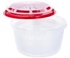 Emsa 505089 Basic Essoreuse à salade Translucide Rouge / Blanc 4,0 L