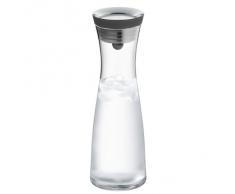 WMF Basic Carafe à eau, 1,0 l, hauteur 29 cm, carafe en verre, couvercle en silicone, fermeture CloseUp, Noir