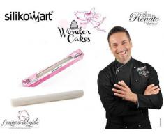 Silikomart 70.306.87.0069 RP06 Rouleau à Pâtisserie Plastique Lisse Blanc