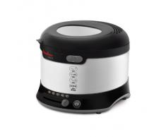 Moulinex AF 133D Friteuse Uno M, 1600 W, isolé contre la chaleur, capacité 1 kg (Noir/inox)