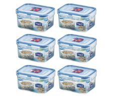 6 x & Lock Lock Boîte de conservation alimentaire rectangulaire HPL807 470 ml