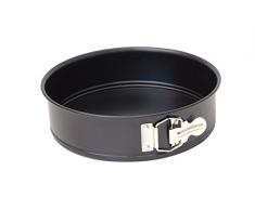 De Buyer 4844.26 Moule à Manqué Démontable avec Charnière - Acier Revêtu - ht. 6,7 cm - Ø 26 cm