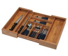 Kesper 17085 Range-couverts extensible Bambou De 35 à 58 cm