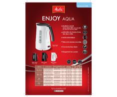 Melitta Bouilloire Graduée, Capacité 1,7 L, Enjoy Aqua, Noir/Rouge, 100301