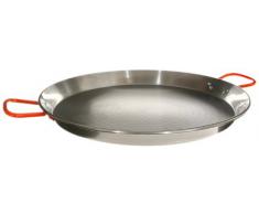 BCSA 10060 Plat à Paëlla Acier Poli Noir 60 cm