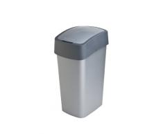 Curver 186181 Poubelle Flip Bin 50 L Gris
