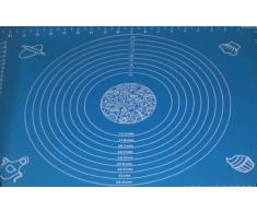 50*40CM / 20*16" feuille à pâtisserie Tapis anti-adhérent en silicone avec marquages, natte de silicone, feuille de silicone, plaque de cuisson en silicone