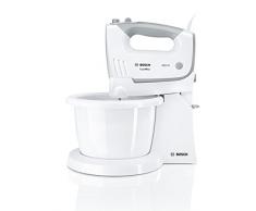 Bosch MFQ36460 Batteur électrique Ergomixx avec support et bol mélangeur 450 W Blanc/gris