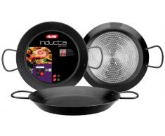 Ibili 410238 Plat à Paella Aluminium Inducta 38 cm (Pour 10 personnes)