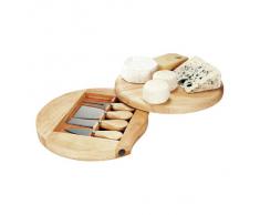 Domoclip MEN28 Plateau à Fromage Pivotant + Ustensiles