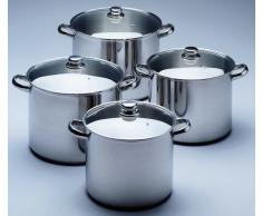 Kitchen Fun by Beka 13113264 Marmite + couvercle verre en acier inoxydable 26 cm