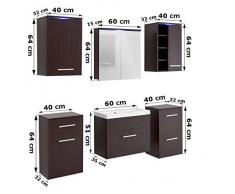 JUSThome Megi Ensemble salle de bain Wengé Noir