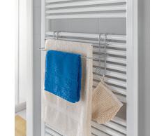 Metaltex Radius Double porte-serviette pour radiateur Revêtement Polytherm