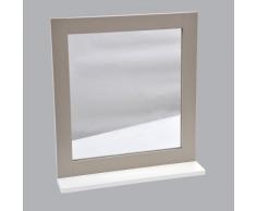 2 en 1 Miroir et Tablette de salle de bain - Esprit Charme