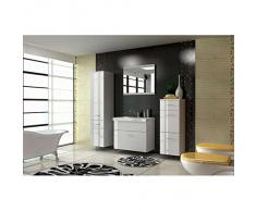 JUSThome EVA STANDARD Ensemble salle de bain (4 - pi?ces) Couleur : Blanc laqué haute brillance