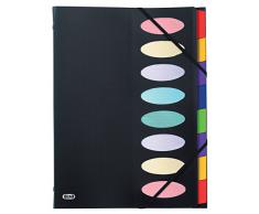 Elba Trieur Memphis en polypropylène 8 compartiments Noir