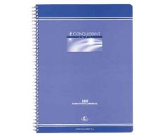 CONQUÉRANT SEPT Cahier à spirale A4 quadrillé 5x5 180p 70g