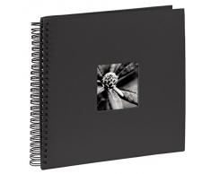 Hama Album Photo Fine Art (format 36 x 32 cm, 50 pages noires, à spirale) Noir