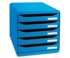 Exacompta Big-Box Plus Caisson à tiroirs Bleu glace